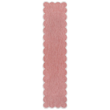 Alice Classic Cottage Two-tone Scalloped Indoor/Outdoor Area Rug